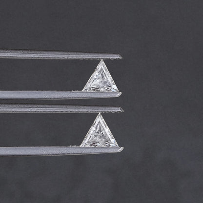 Triangle Cut Loose Moissanite Matching Pair