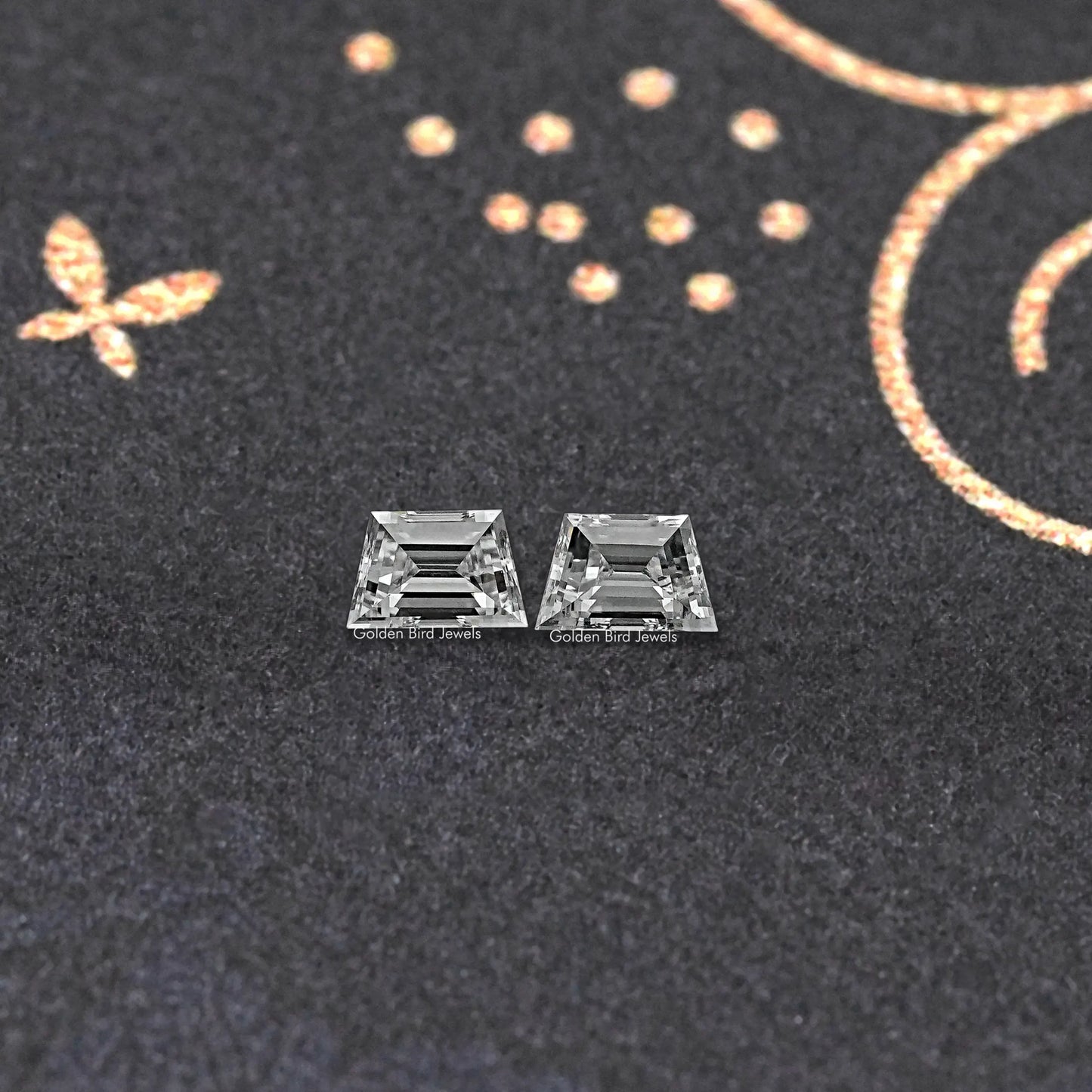 Step Cut Trapezoid Lab Diamond Matching Pair