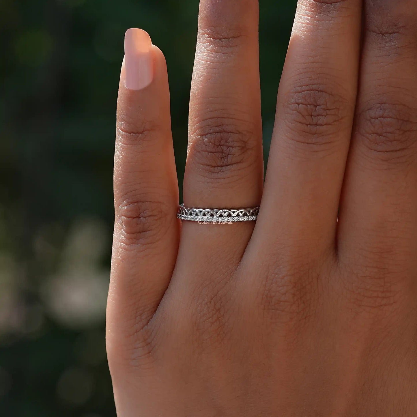 [Colorless Round Stacking Band]-[Golden Bird Jewels]