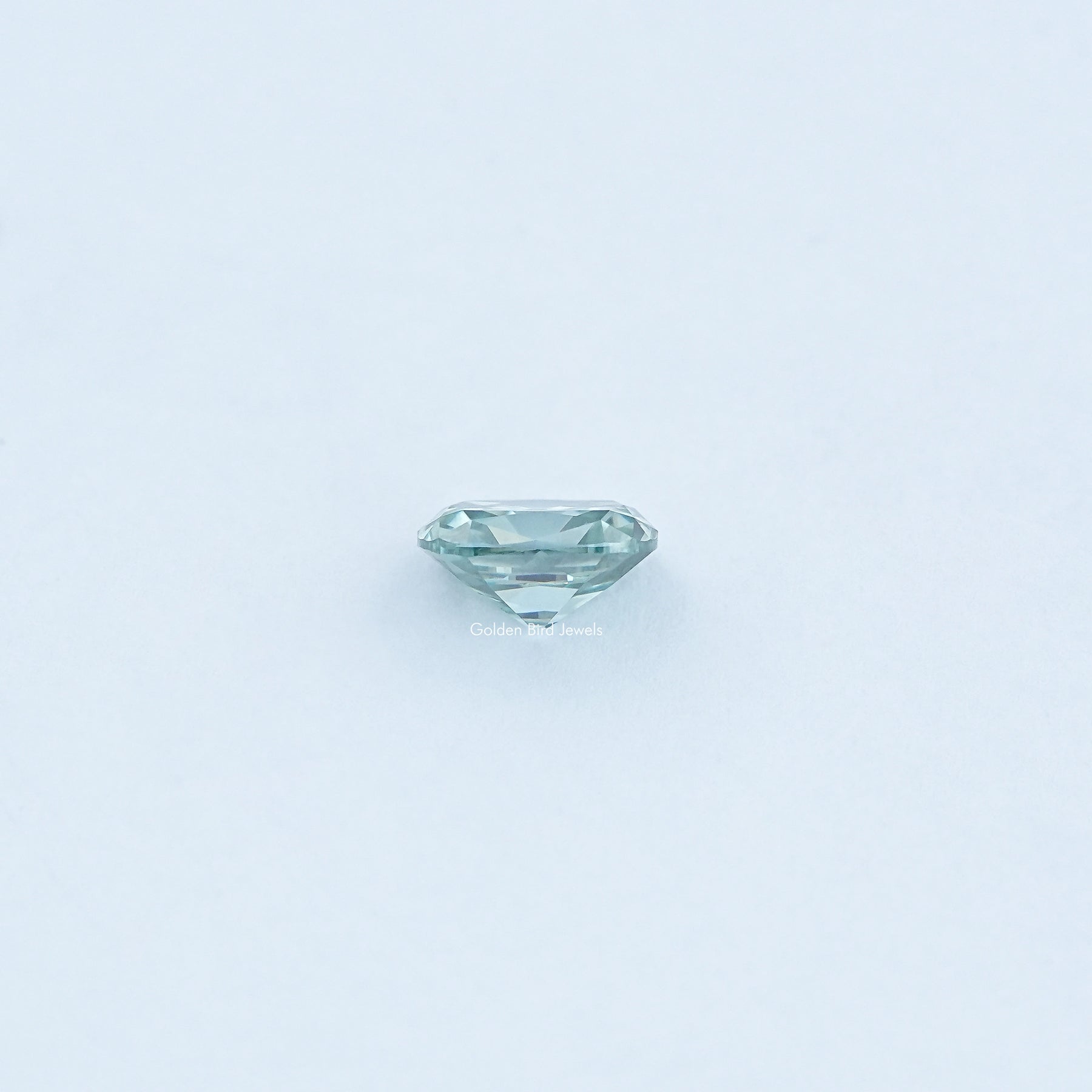 Side View Of Loose Moissanite in unique Pattern 
