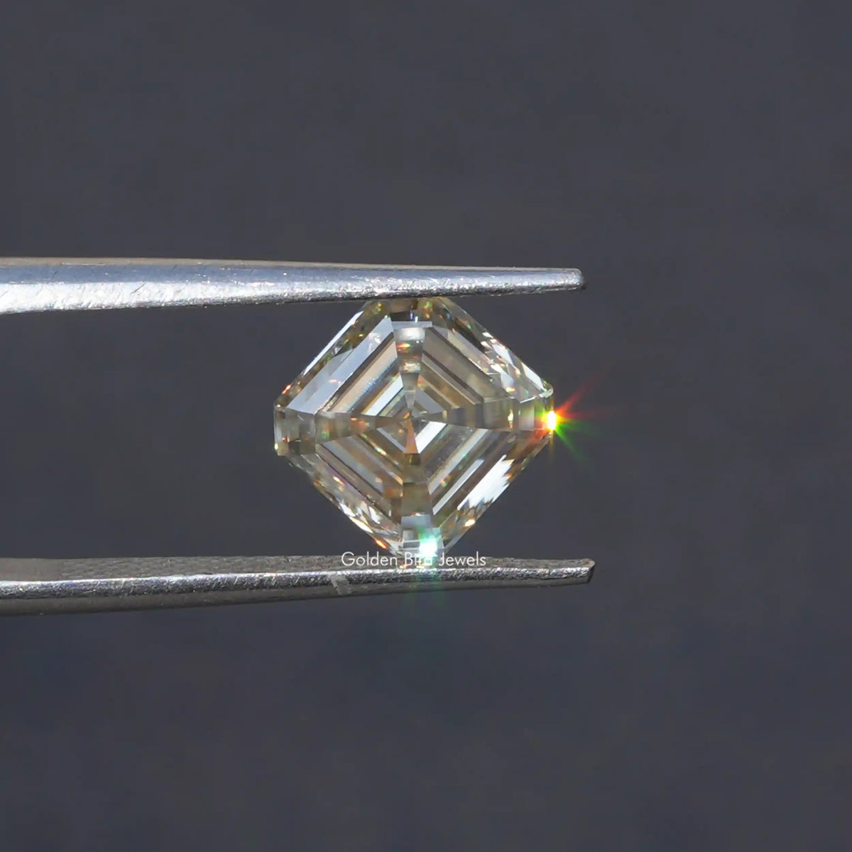 [Asscher Cut Loose Moissanite]-[Golden Bird Jewels]