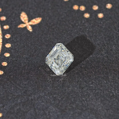 2.85 CT Off White Asscher Moissanite Loose Stone