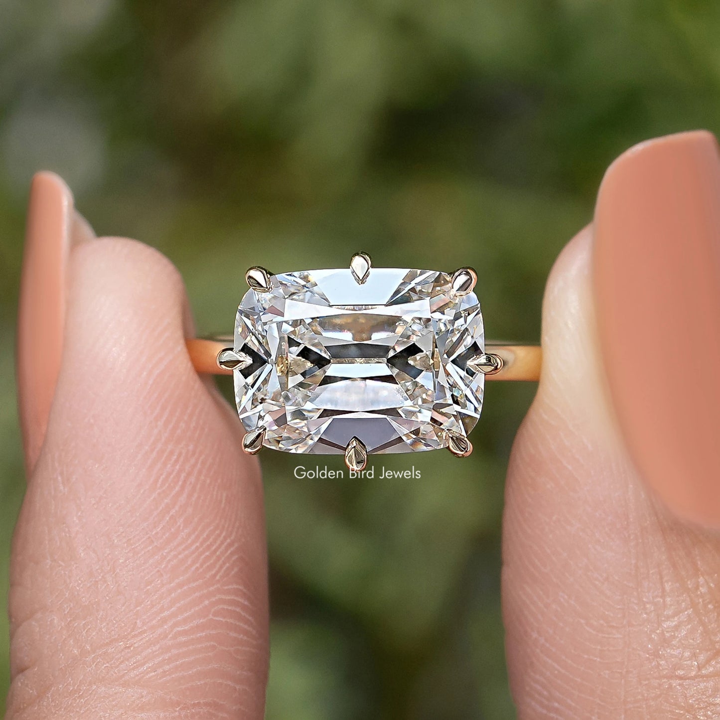 IGI Certified Old Mine Cushion Solitaire Ring