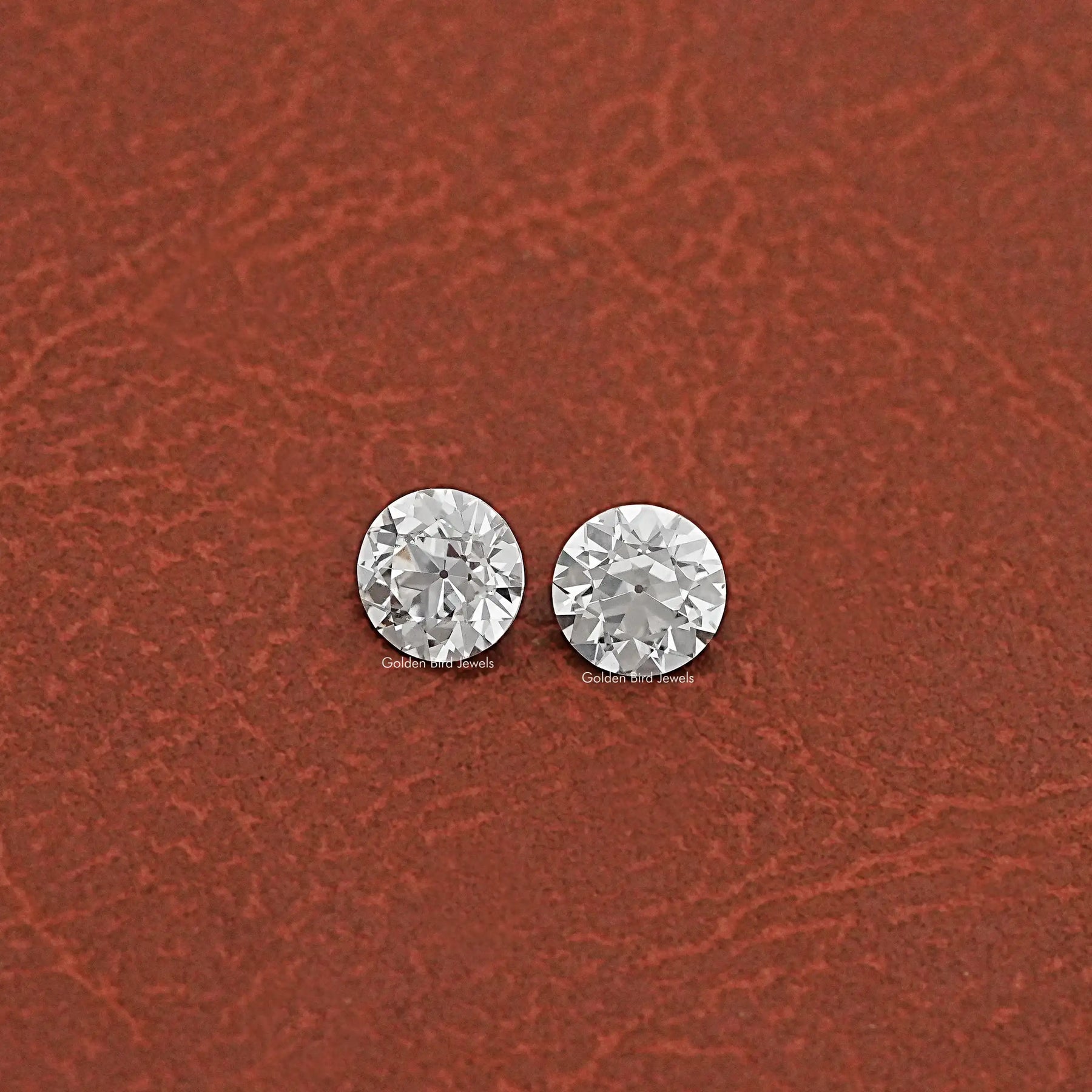 Old European Round Cut Loose Diamond Pair