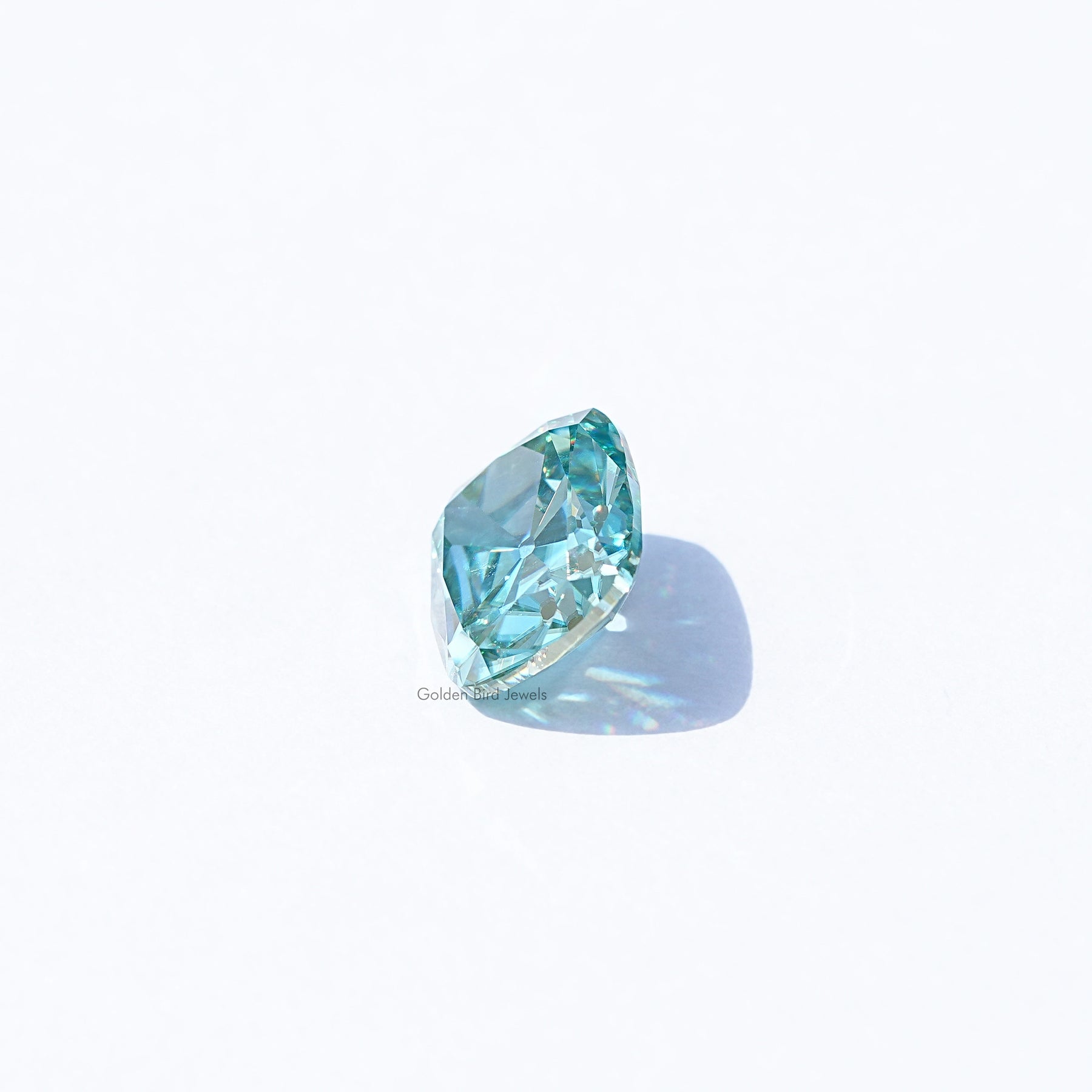 [Blue Old Mine Cushion Cut Loose]-[Golden Bird Jewels]