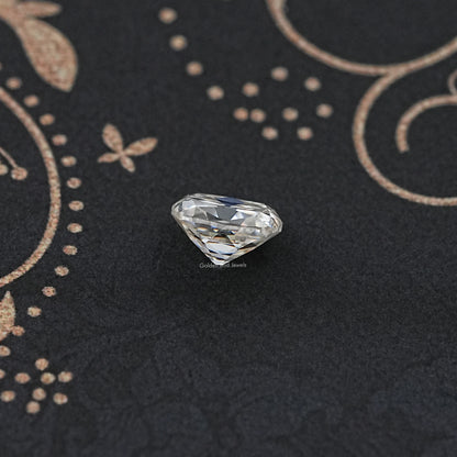 Off White Old Mine Cushion Cut Loose Moissanite