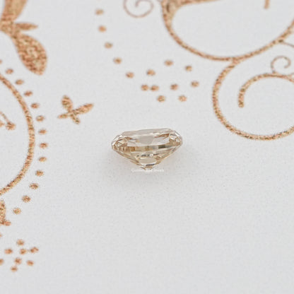 Detailed View Of Old Mine Cushion Cut Loose Moissanite Stone