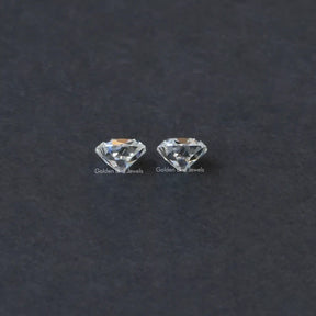 [Bottom view of cushion cut loose stones]-[Golden Bird Jewels]