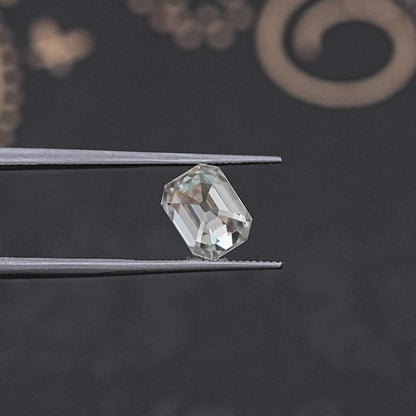 Close up View of Emerald Loose Moissanite 
