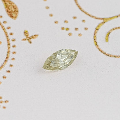 Top View of Old Mine Marquise Cut Loose Moissanite Stone