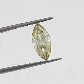 Back View Of Old Mine Marquise Cut Loose Moissanite Stone