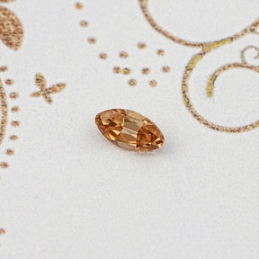 Detailed View Of Old Mine Moval Cut Loose Moissanite Stone