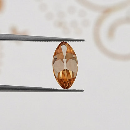 Top View of Old Mine Moval Cut Loose Moissanite Stone