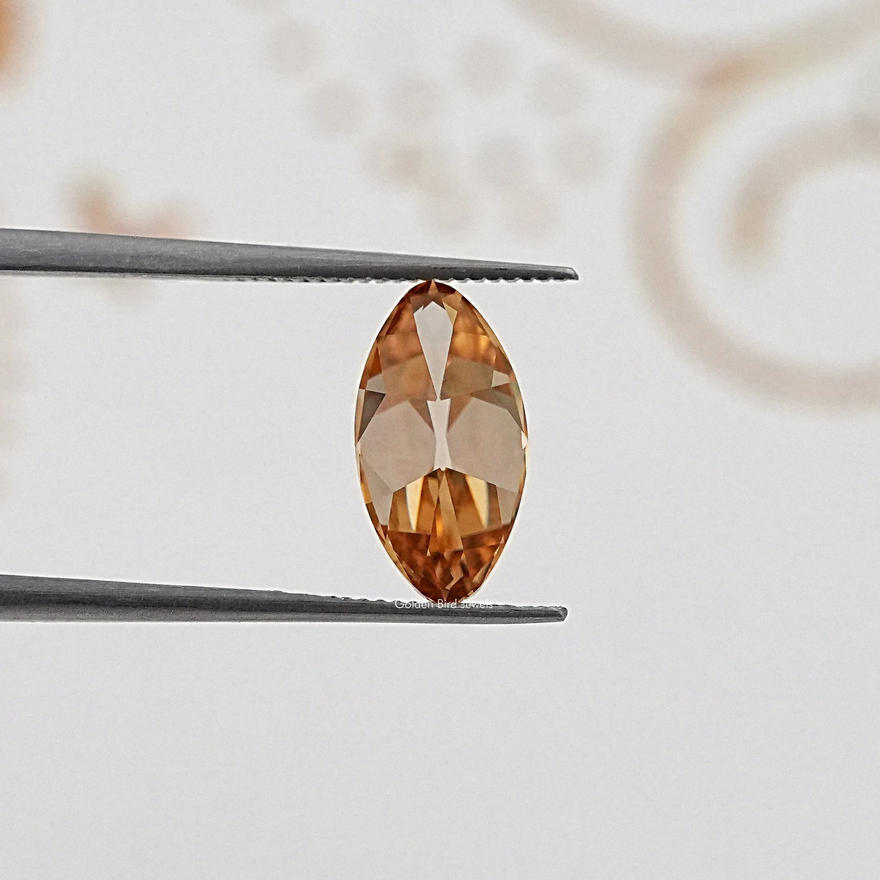 Top View of Old Mine Moval Cut Loose Moissanite Stone