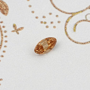 Back View Of Old Mine Moval Cut Loose Moissanite Stone 