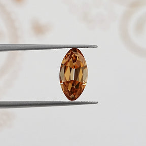Side View Of Old Mine Moval Cut Loose Moissanite Stone