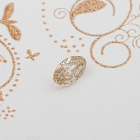 Front View Of Old Mine Moval Cut Loose Moissanite Stone	