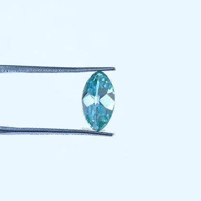 Front View Of Old Mine Moval Cut Loose Moissanite