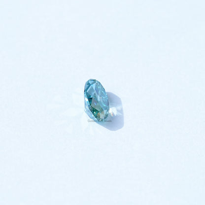 Blue Old Mine Moval Cut Loose Stone Moissanite