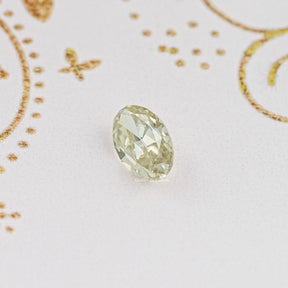 Front View Of Old Mine Oval Cut Loose Moissanite Stone
