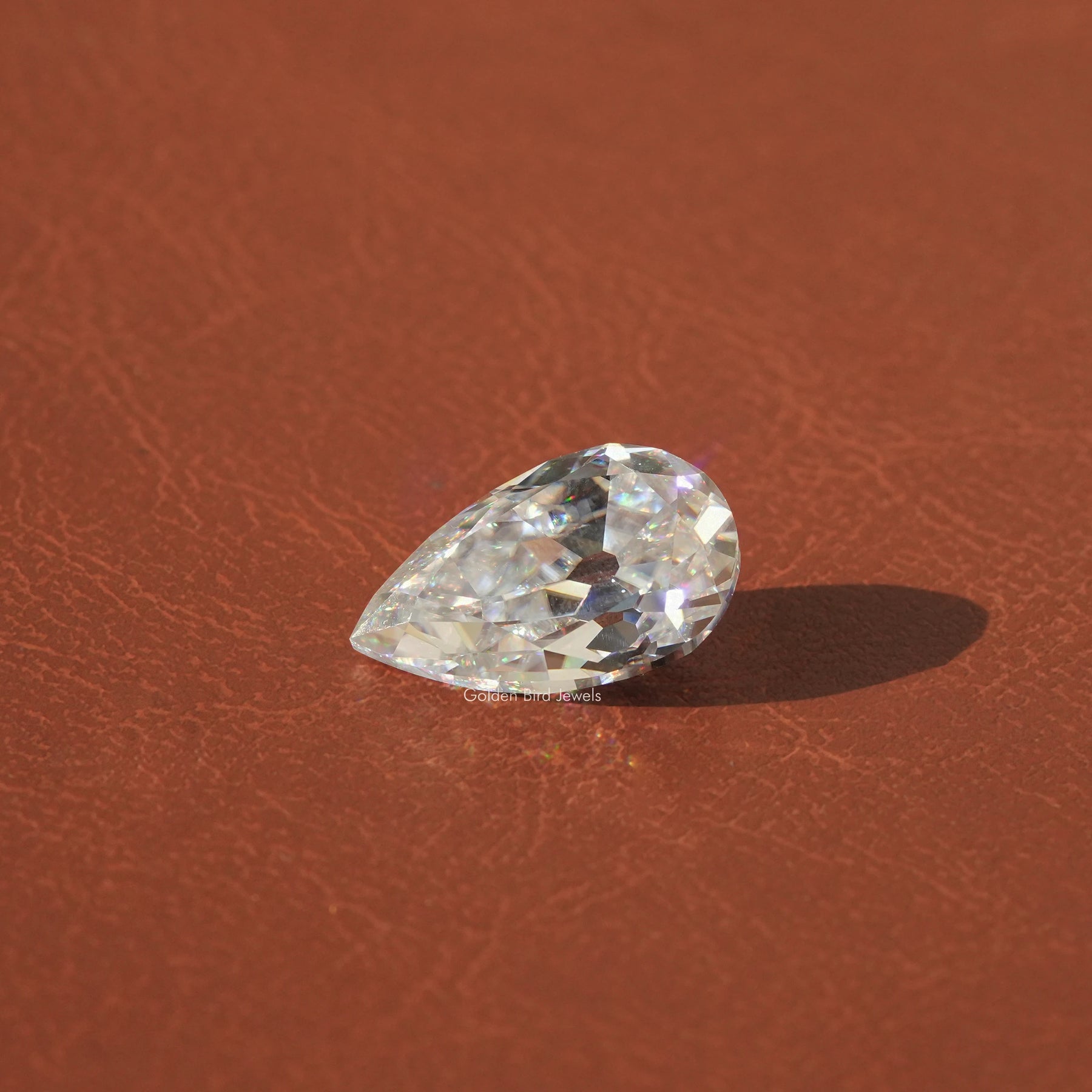 [Pear Shaped Loose Moissanite]-[Golden Bird Jewels]