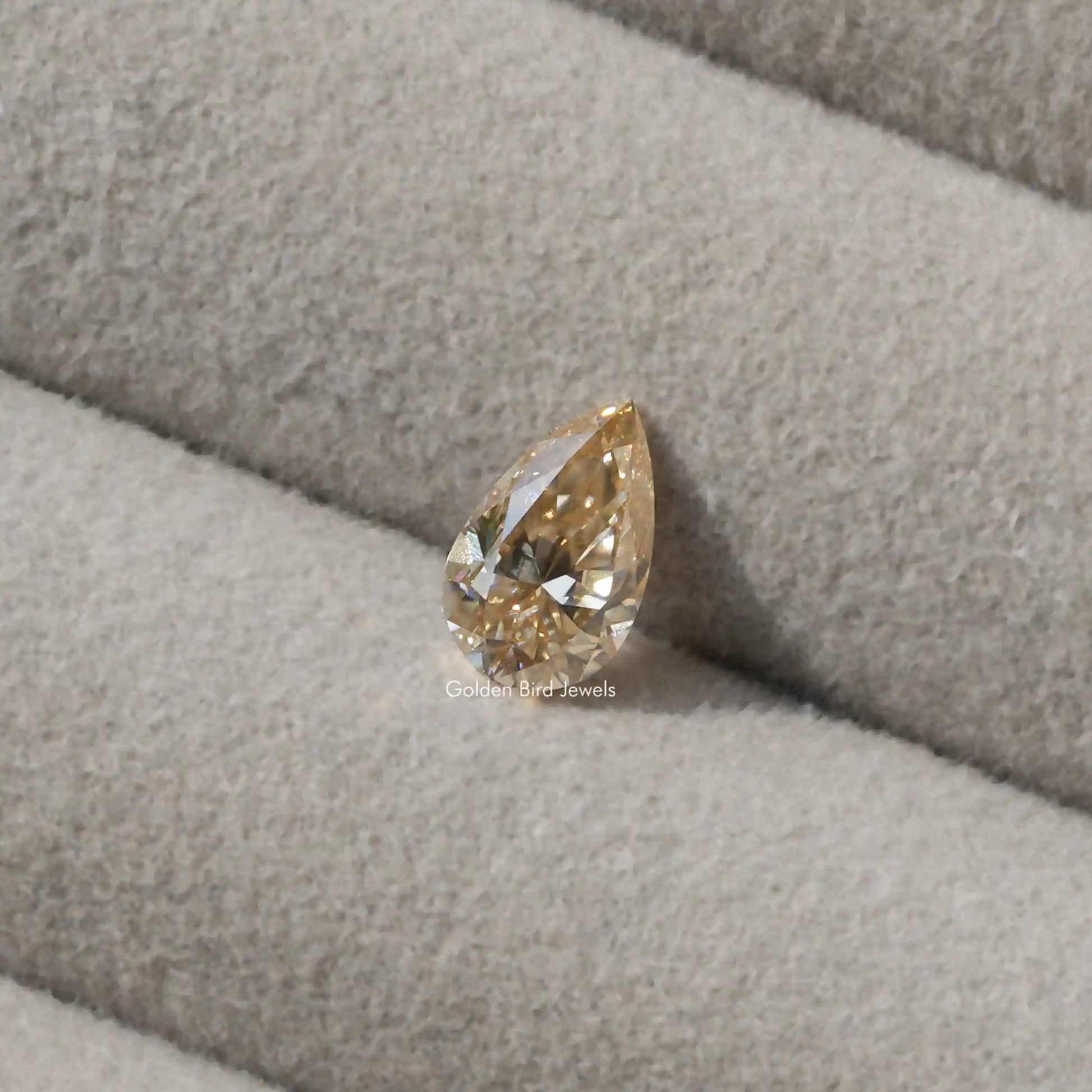 Detailed View Of Old Mine Pear Cut Loose Stone