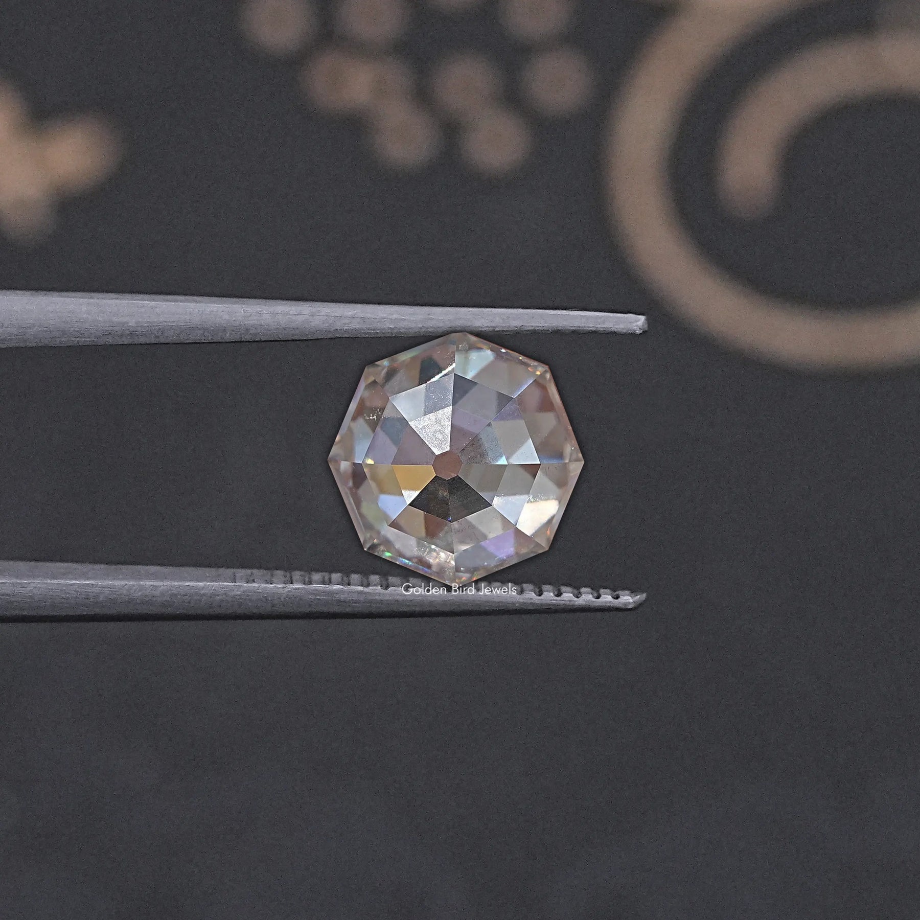 Old Single Cut Moissanite Loose Stone