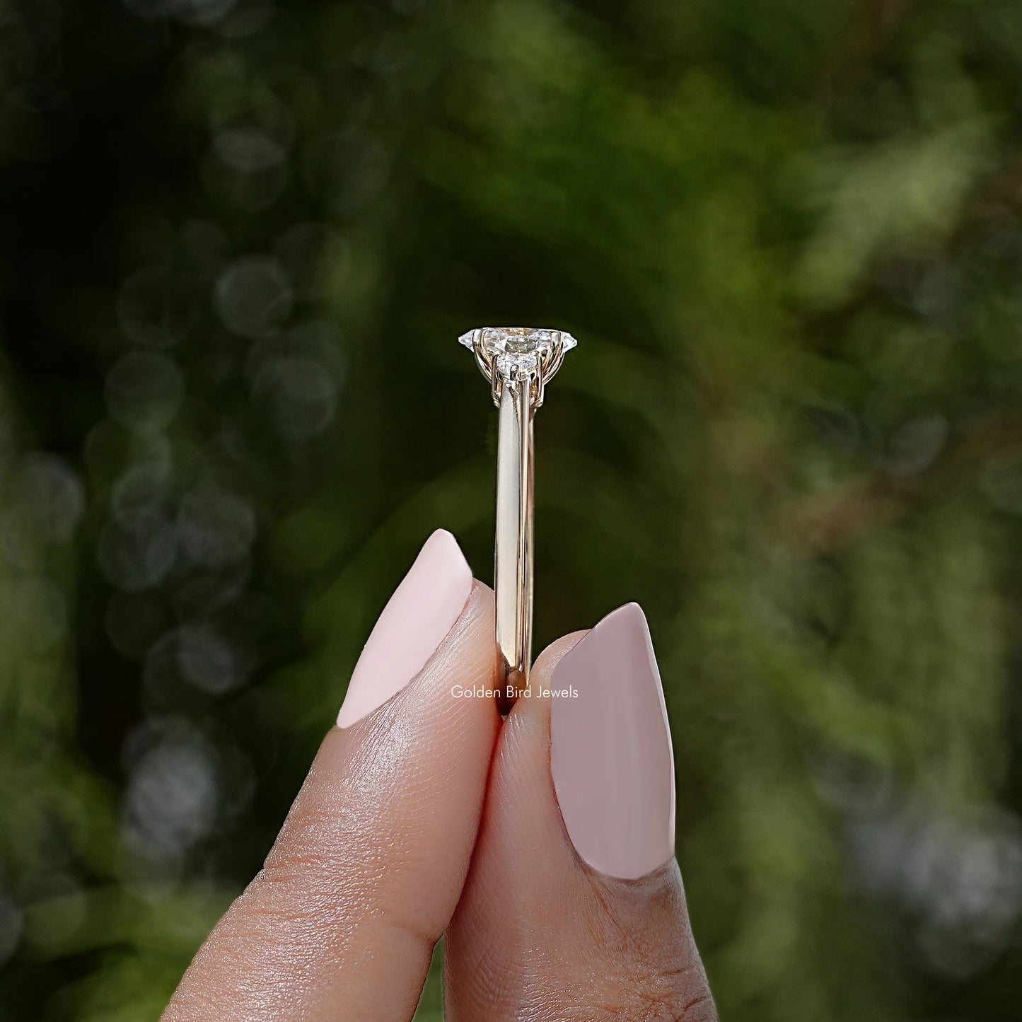 3 Stone Lab Grown Diamond Anniversary Ring