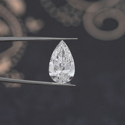 IGI Certified Pear Cut Loose Lab Diamond