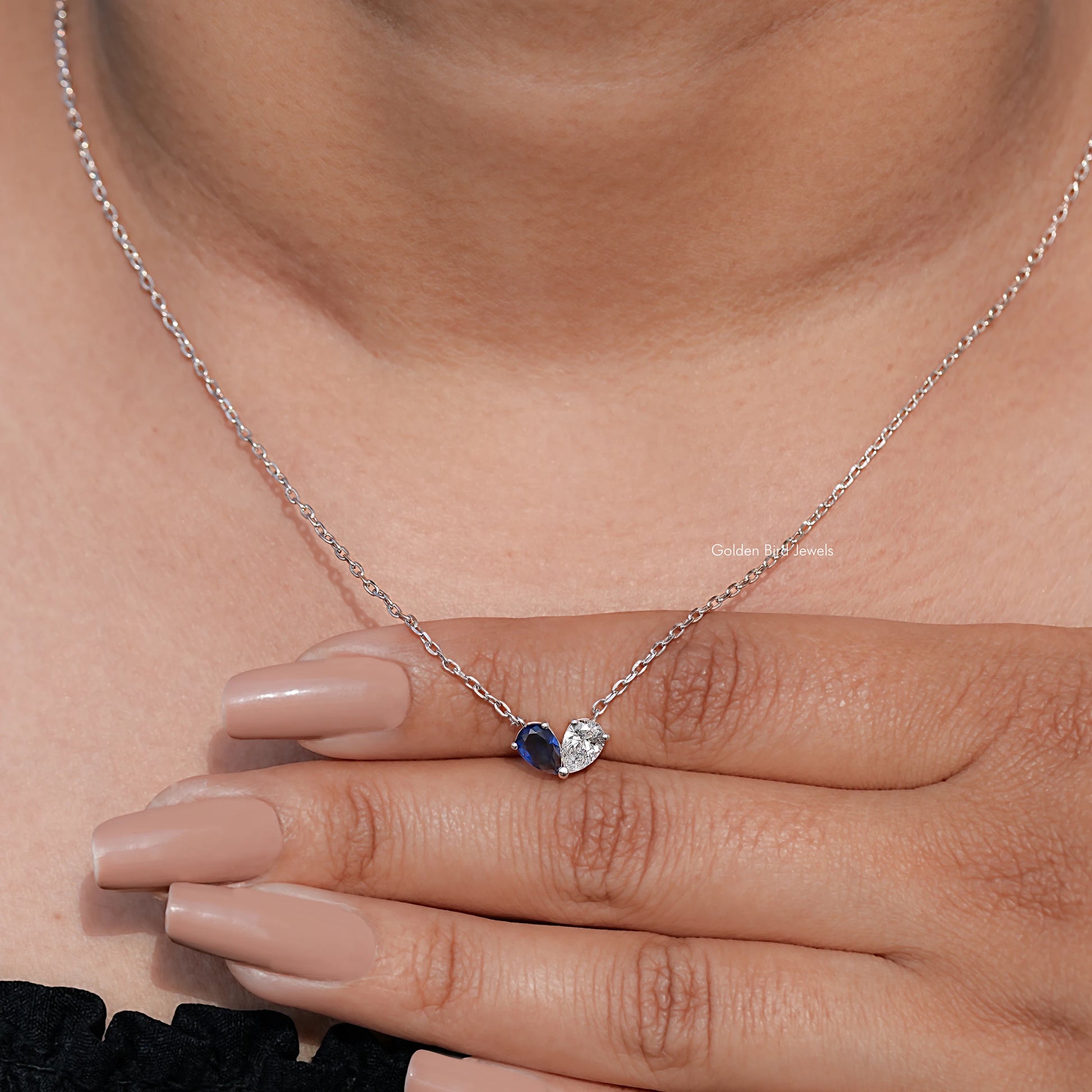 detailed view of Pear Toi Moi Engagement Pendant
