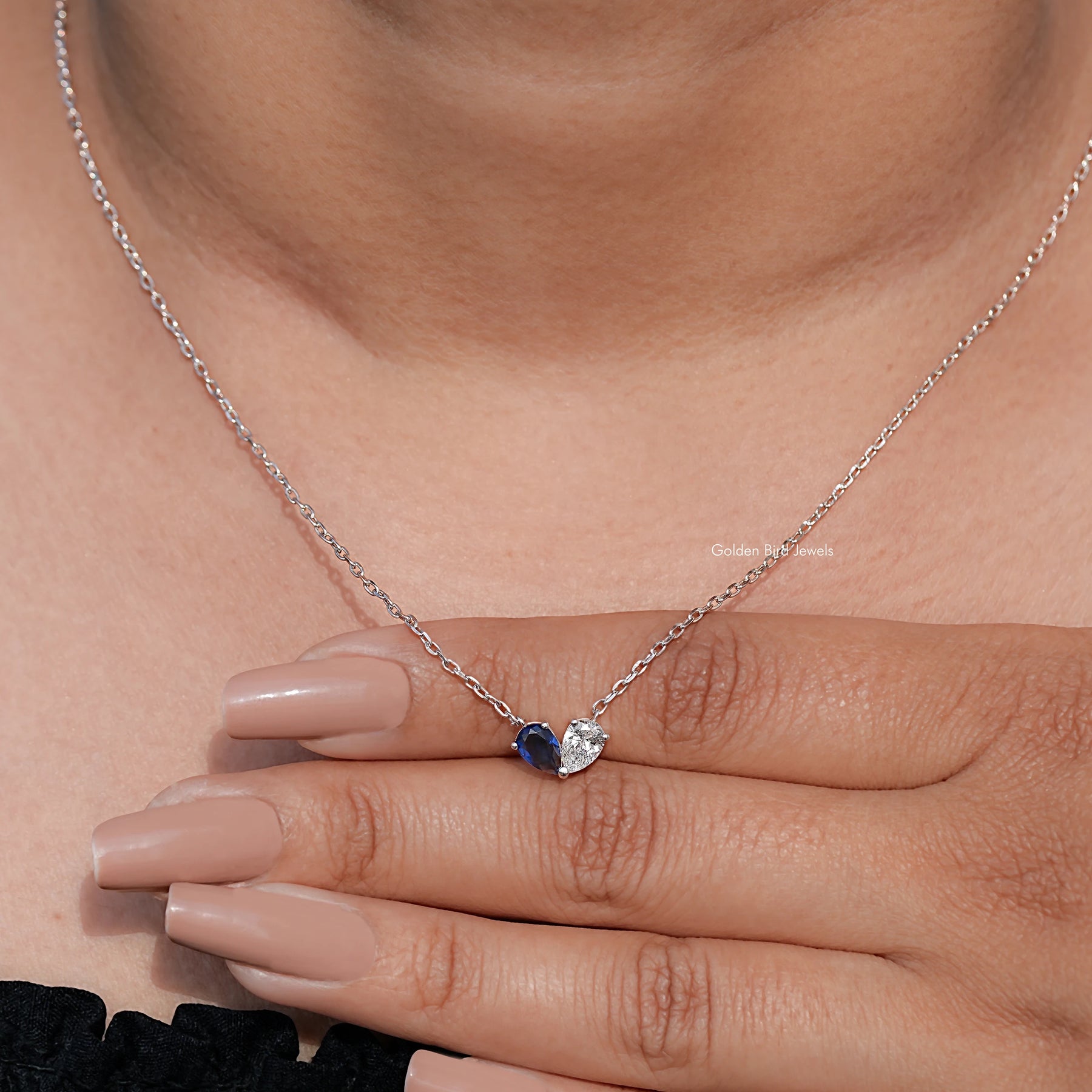 detailed view of Pear Toi Moi Engagement Pendant
