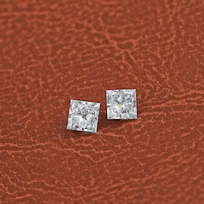 Princess Cut Lab Grown loose Diamond Pair