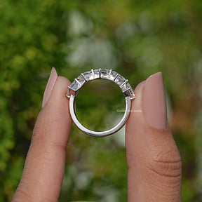 Back View Of Lab Diamond Five Stone Ring
