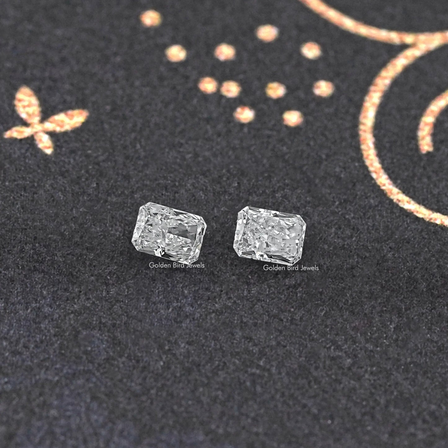 Radiant Cut Loose Diamond Matching Pair