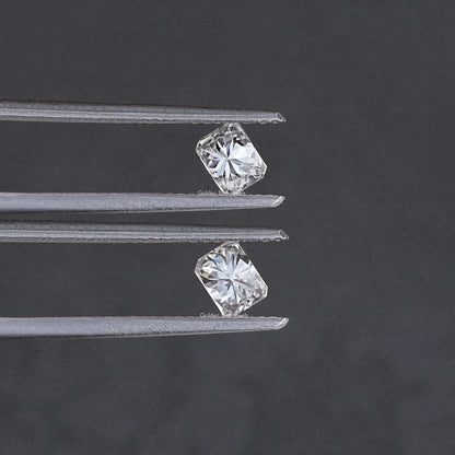 Radiant Cut Loose Moissanite Pair