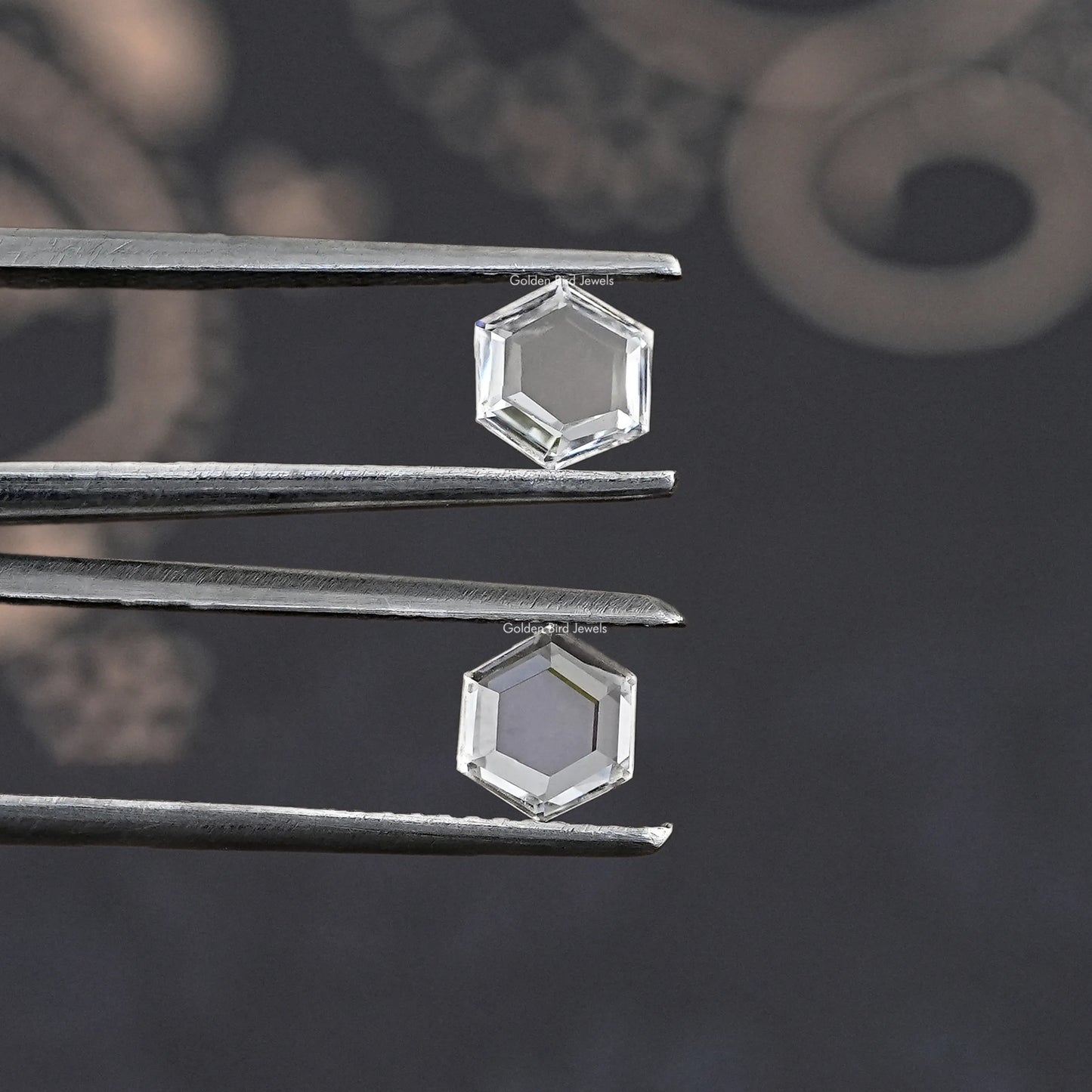 Rose Cut Hexagon Lab Loose Diamond