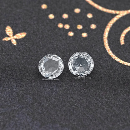 Rose Cut Round Lab Grown Loose Diamond