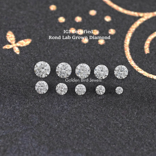 Round Cut Lab Grown Loose Diamond