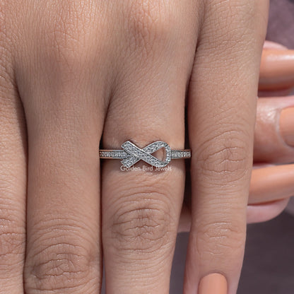 Round Cut Moissanite Hope Ring