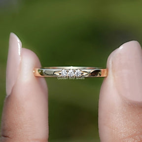 Round Cut Lab Diamond Lacie Eternity Band