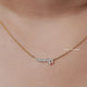 Round Cut Moissanite F Initial Letter Pendant