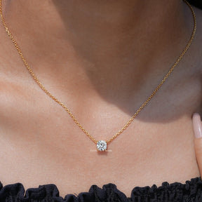 Square Old Mine Cushion Cut Diamond Pendant