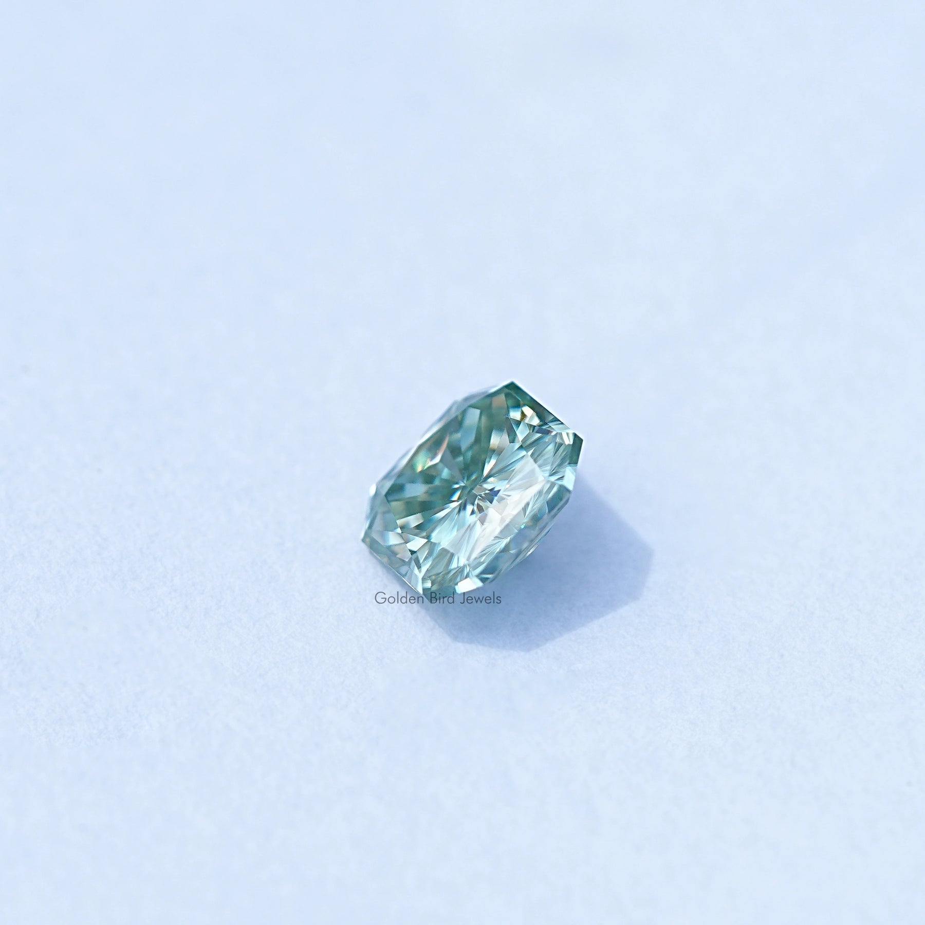 [Green Square Radiant Cut Loose Stone]-[Golden Bird Jewels]