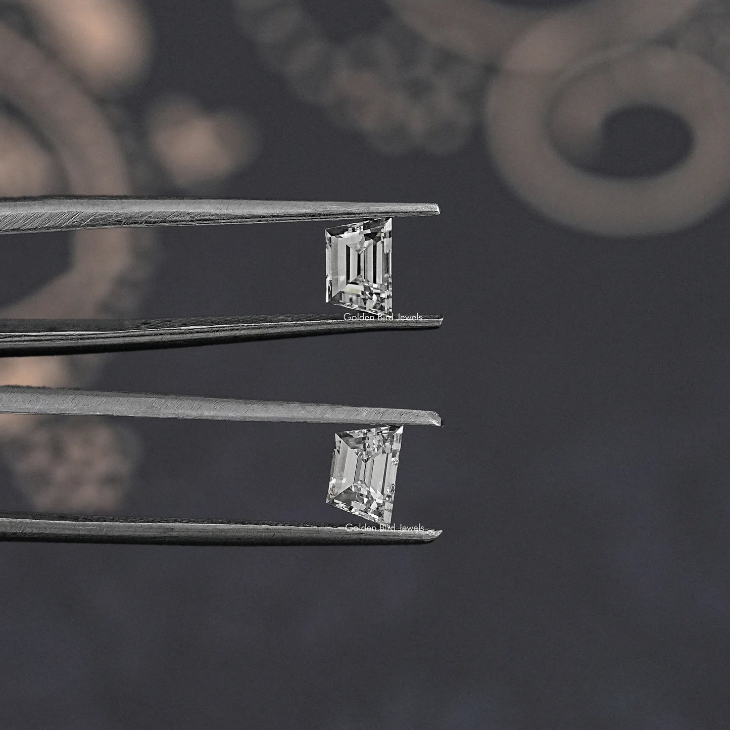 Step Cut Trapezoid Lab Diamond Matching Pair