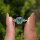 Three Stone Cushion Cut Moissanite Engagement Ring