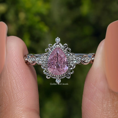 Tourmaline Pink Pear Gemstone Ring