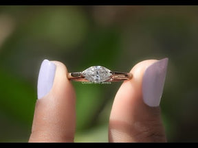 [YouTube Video Of Marquise Cut Moissanite Engagement Ring]-[Golden Bird Jewels]