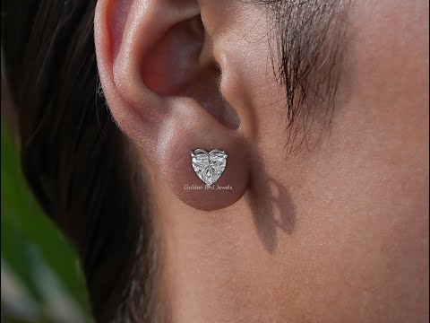 YouTube Video Of Heart-Shaped Stud Earrings