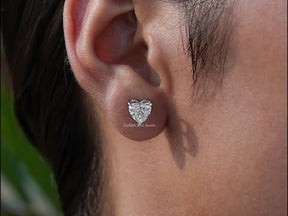 [YouTube Video Of Heart Shaped Stud Earrings]-[Golden Bird Jewels]