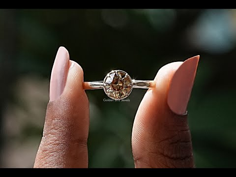 [YouTube Video Of OEC Round Cut Moissanite Ring]-[Golden Bird Jewels]